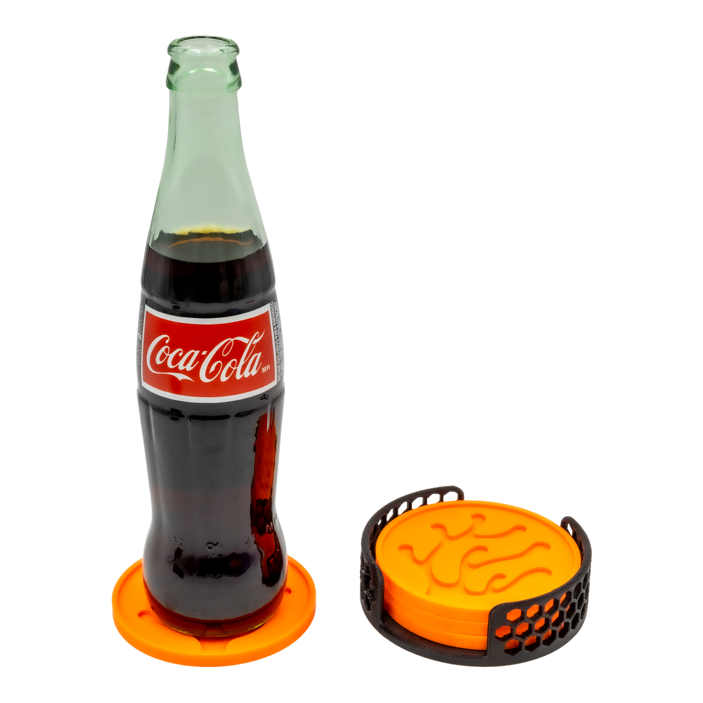 Printed Reef Coral Coasters Set